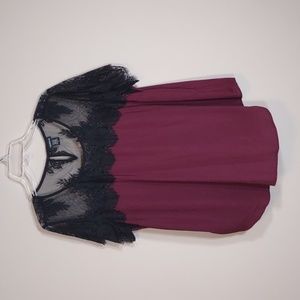 Torrid Lace detail blouse